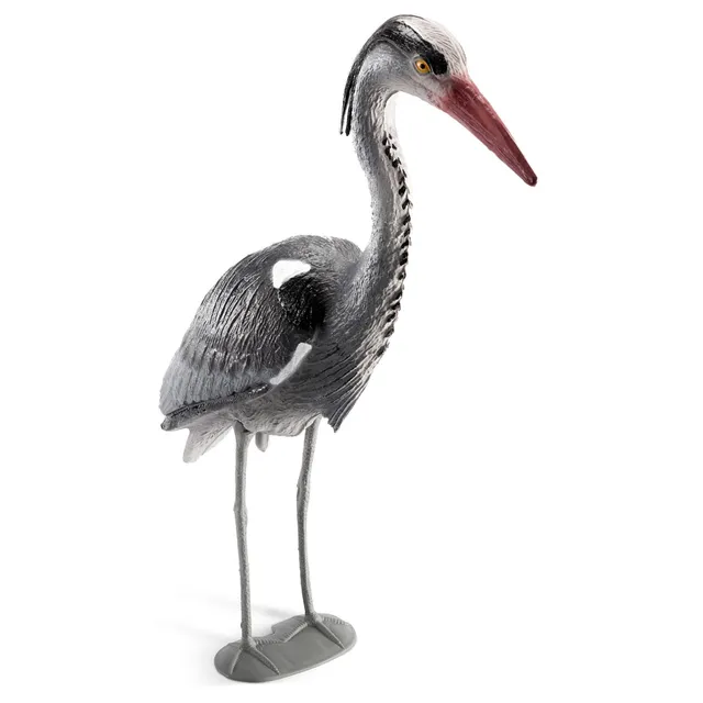 gardigo-vogel-frei-fischreiher-figur-mit-erdspie-teich image 1