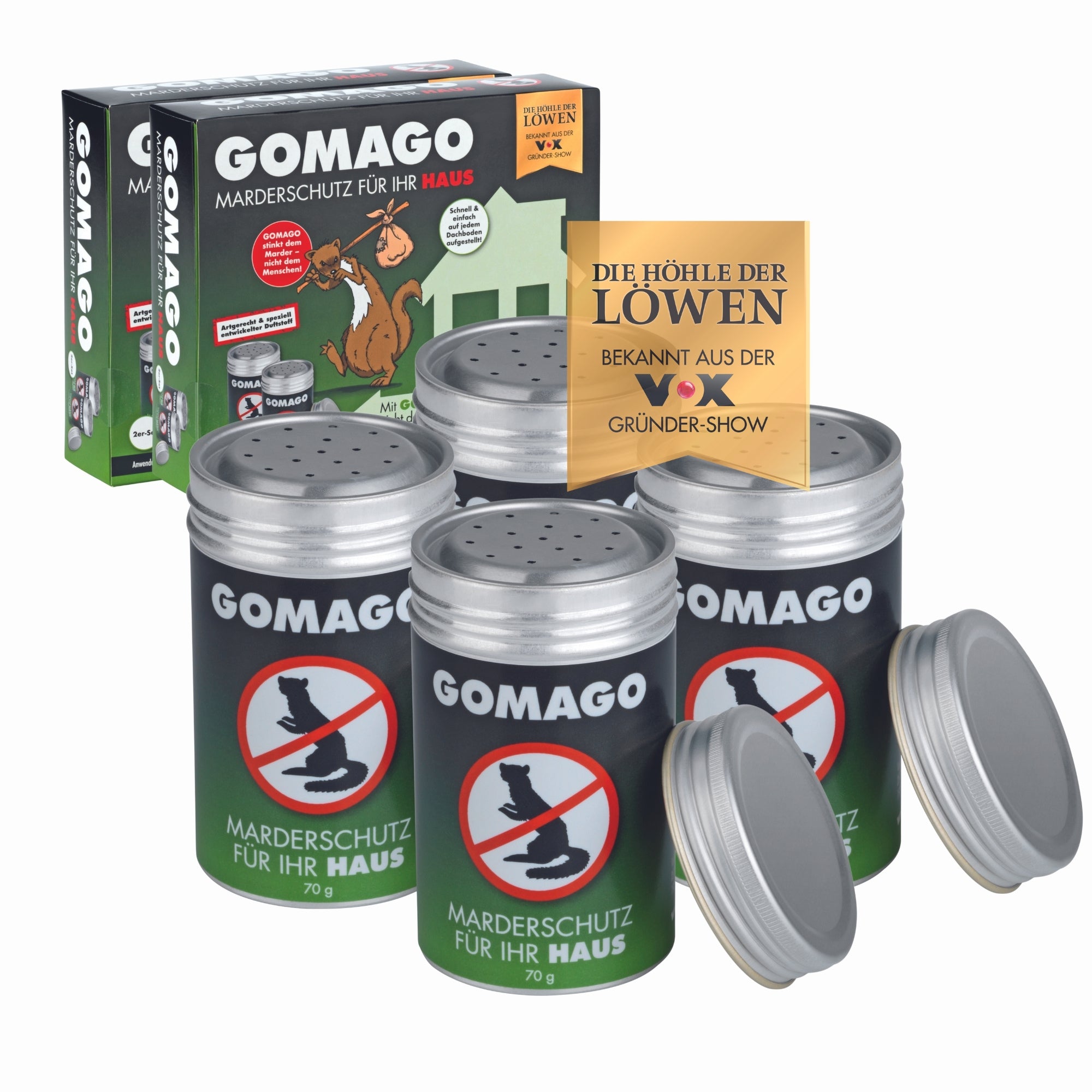 gomago-marderschutz-haus-marderabwehr-2er-set-4x70g-duft image 1