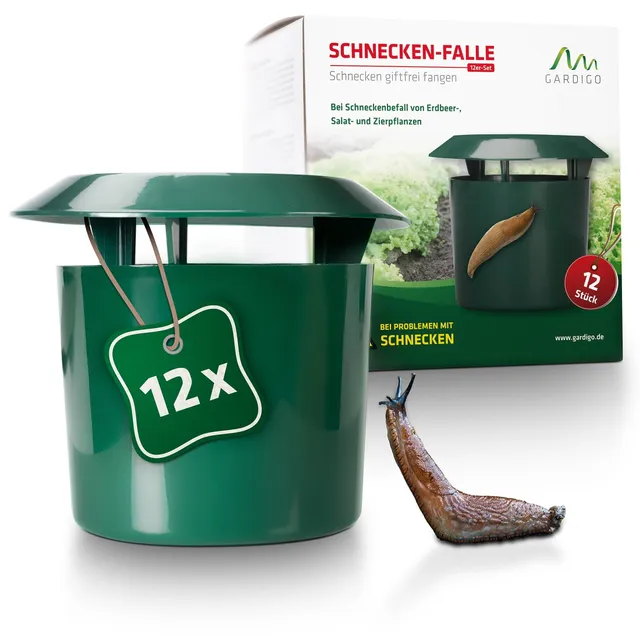 gardigo-m-use-feind-schneckenfalle-12er-set-bierfalle-garten image 1