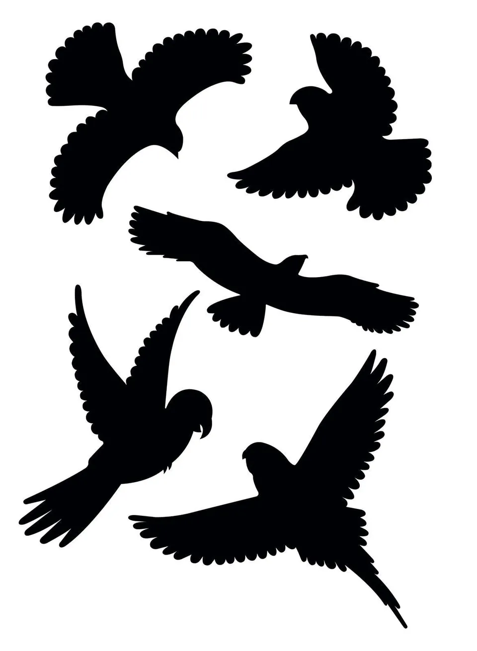 gardigo-vogel-frei-vogelabwehr-aufkleber-schwarz-5er-set-fenster image 1