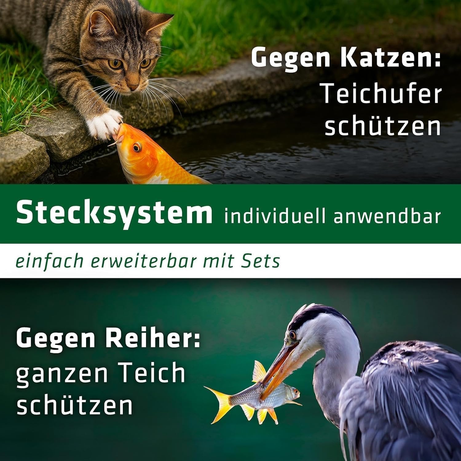 gardigo-vogel-frei-teichgitter-40er-set-gegen-reiher image 4