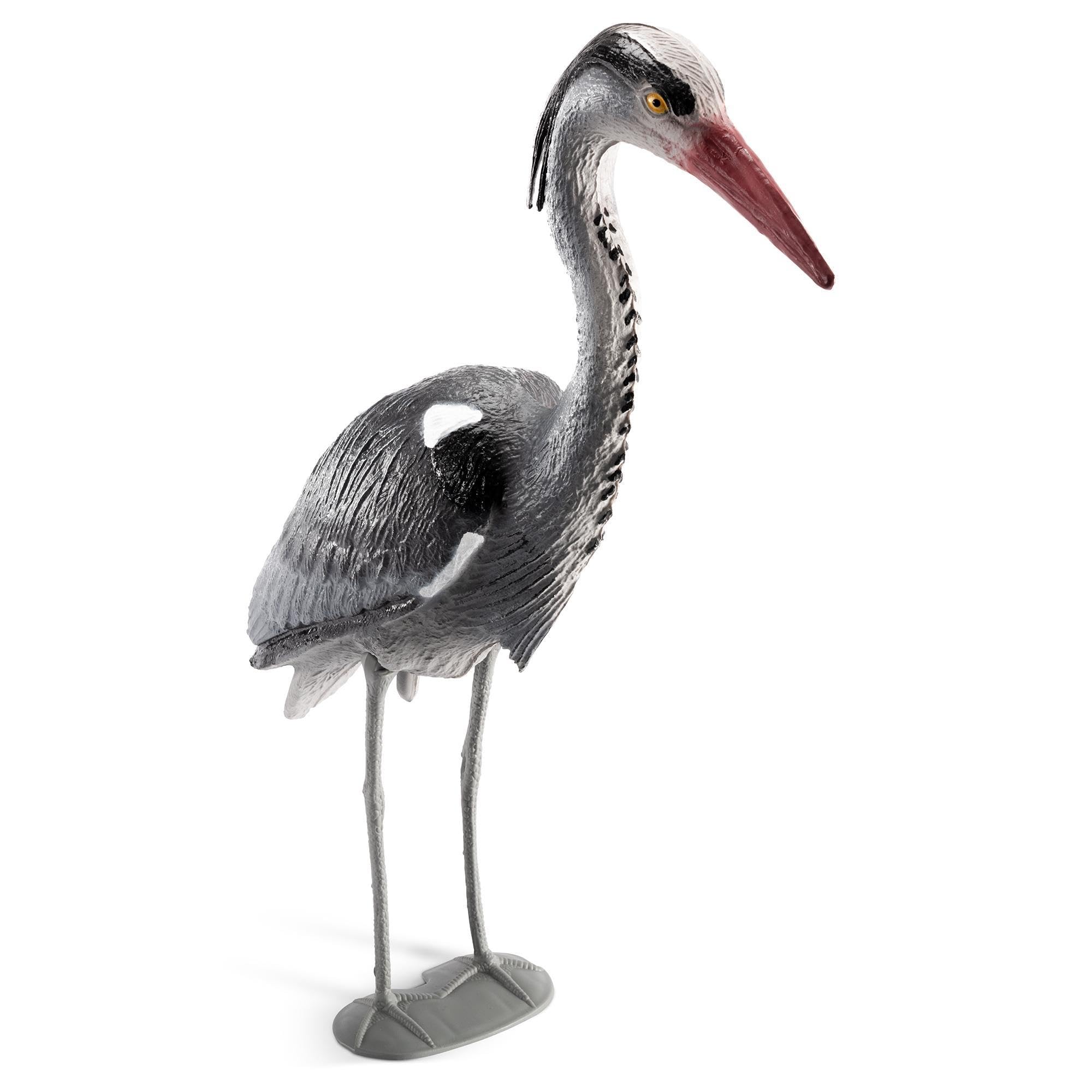 gardigo-vogel-frei-fischreiher-figur-mit-erdspie-teich image 1