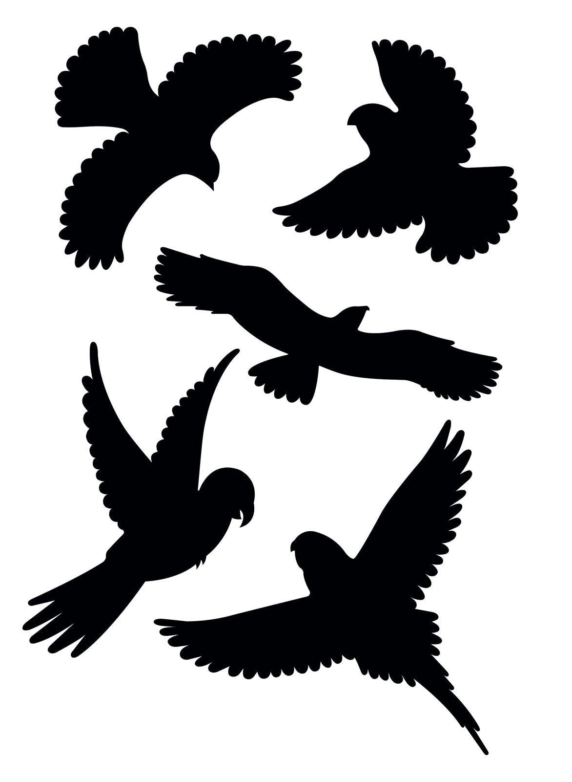 gardigo-vogel-frei-vogelabwehr-aufkleber-schwarz-5er-set-fenster image 1