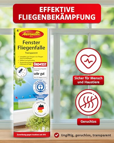 aeroxon-fenster-fliegenfalle-16-st-ck-transparent-ohne-gift image 8