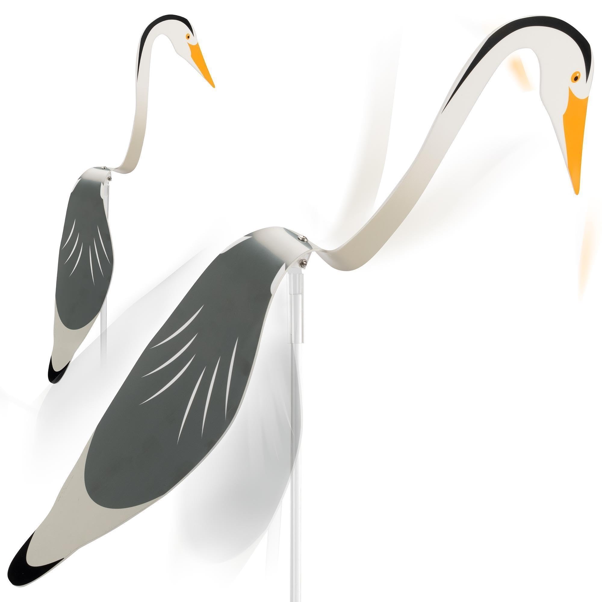 gardigo-vogel-frei-fischreiher-abwehr-twist-gartenfigur-2er-set-teich image 7