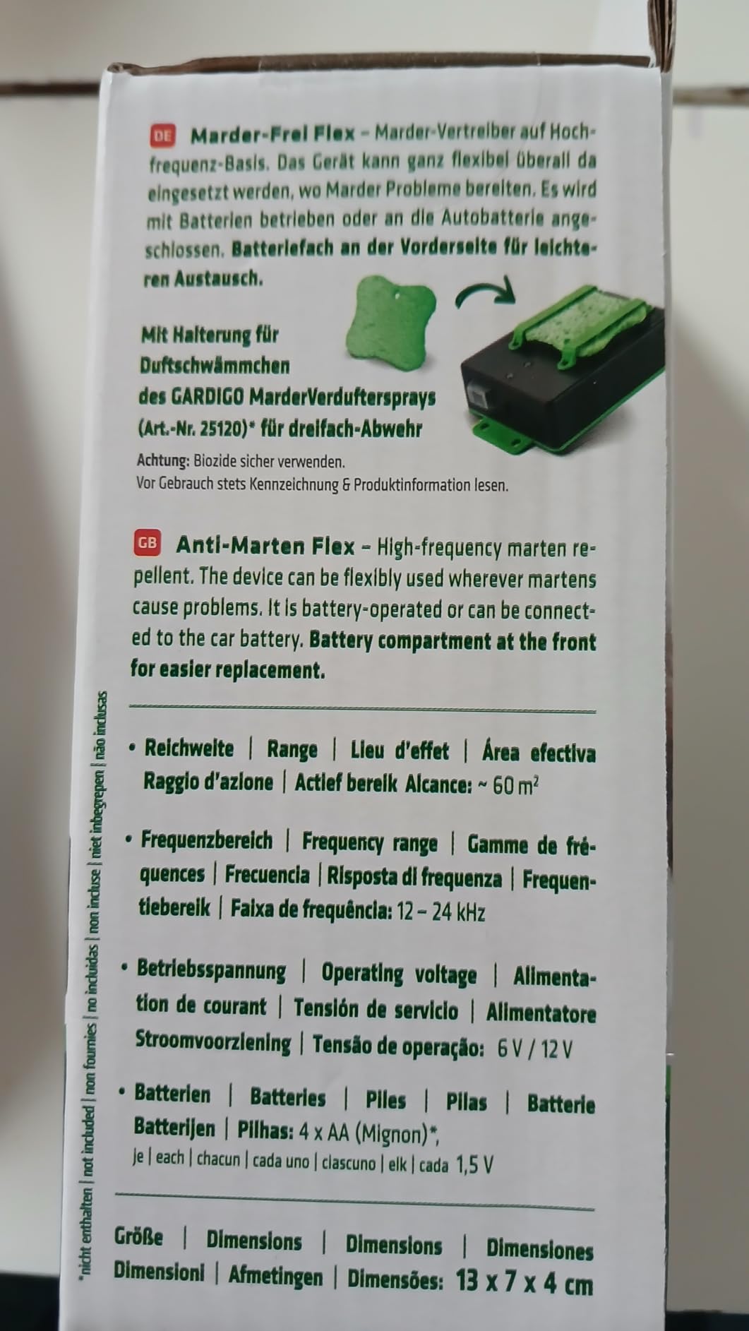 Praktisch mit Batterie